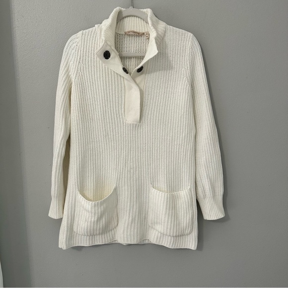 Soft Surroundings (XS) White Knitted Pullover Sweater - Picture 2 of 7